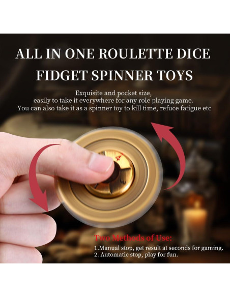 Dados DND 7-en-1 y Spinner de Fidget Metálico - Aiyouyue Dados DND 7-en-1 y Spinner de Fidget Metálico - Aiyouyue