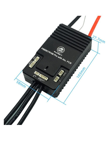 Controlador de Velocidad FLIPSKY 75100 Pro para Patineta Eléctrica
