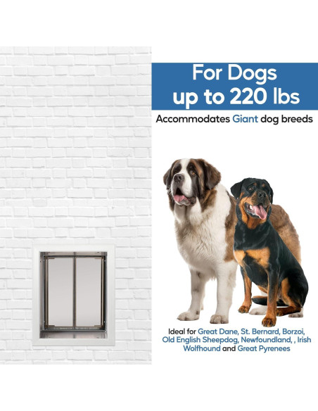 Puerta para Mascotas Plexidor XL - Montaje en Pared Blanca Puerta para Mascotas Plexidor XL - Montaje en Pared Blanca