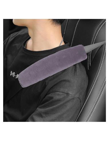 Fundas de Cinturón de Seguridad Ziciner Gris Suaves y Cómodas