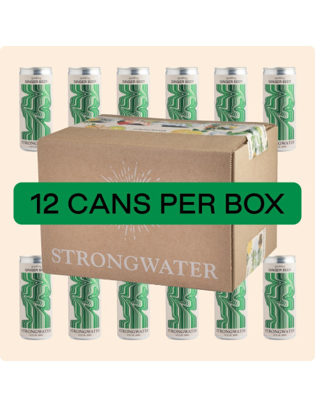 Cerveza de Jengibre Espumosa Strongwater - 12 Latas 250 ml Cerveza de Jengibre Espumosa Strongwater - 12 Latas 250 ml