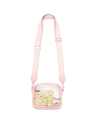 Bolso Transparente Pikachu para Mujeres con Botella de Agua