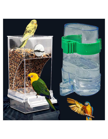 Conjunto dispensador agua y comedero aves Kenond 250g Conjunto dispensador agua y comedero aves Kenond 250g