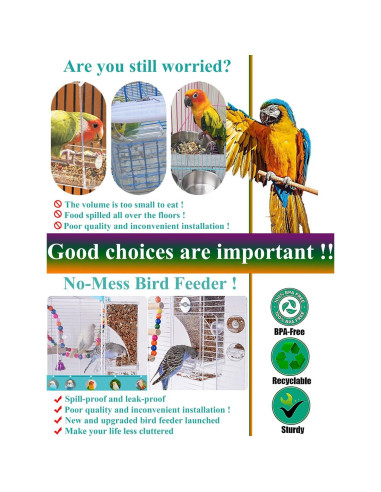 Conjunto dispensador agua y comedero aves Kenond 250g