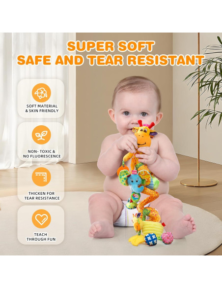 Juguete Colgante Jollybaby Jirafa para Bebés 0-3 Años Juguete Colgante Jollybaby Jirafa para Bebés 0-3 Años