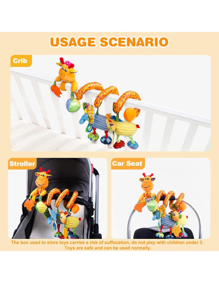 Juguete Colgante Jollybaby Jirafa para Bebés 0-3 Años Juguete Colgante Jollybaby Jirafa para Bebés 0-3 Años