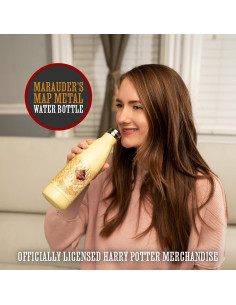 Botella de Agua de Metal Harry Potter Mapa de Merodeadores 500ml 2