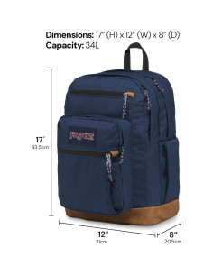 Mochila JanSport Cool con funda para laptop 15" - Azul 2