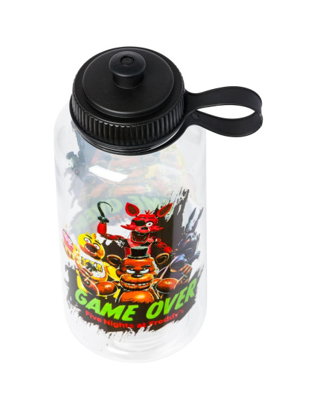 Botella Deportiva Silver Buffalo FNAF 1L Resistente BPA Botella Deportiva Silver Buffalo FNAF 1L Resistente BPA