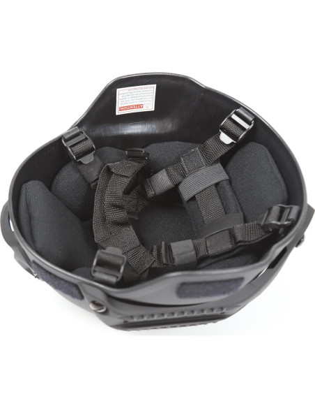 Casco Tactical Airsoft TJL MICH 2000 Negro con Almohadilla Casco Tactical Airsoft TJL MICH 2000 Negro con Almohadilla