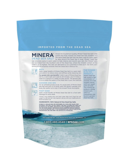 Sal del Mar Muerto Minera 2.27 kg - Grano Fino 100% Pura Sal del Mar Muerto Minera 2.27 kg - Grano Fino 100% Pura