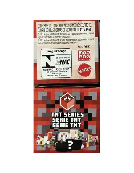 Paquete Misterioso Mini Figuras Minecraft TNT Serie 25 - 3 Unidades Paquete Misterioso Mini Figuras Minecraft TNT Serie 25 - 3 Unidades