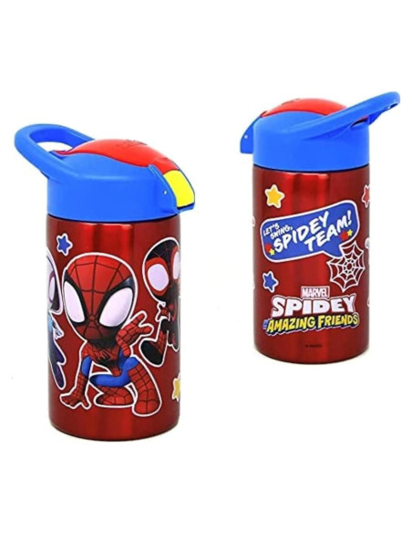 Botella de Agua Aislada Spider-Man Zak Designs 439 ml Botella de Agua Aislada Spider-Man Zak Designs 439 ml