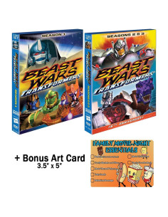 Transformers Beast Wars DVD Colección Completa 1-3 + Arte