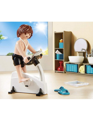 Juego de baño Playmobil 9268 con bicicleta y accesorios