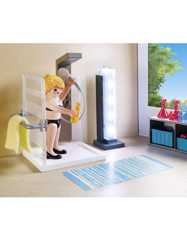 Juego de baño Playmobil 9268 con bicicleta y accesorios