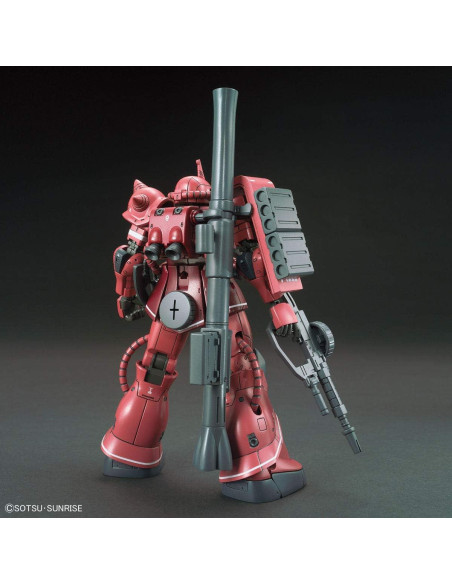 Modelo Zaku II Char Aznable 1/144 BANDAI SPIRITS con armas Modelo Zaku II Char Aznable 1/144 BANDAI SPIRITS con armas