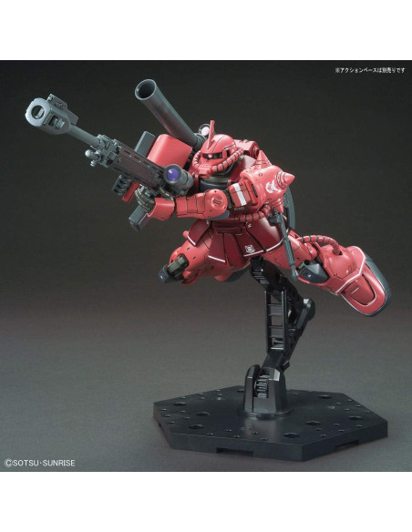 Modelo Zaku II Char Aznable 1/144 BANDAI SPIRITS con armas Modelo Zaku II Char Aznable 1/144 BANDAI SPIRITS con armas