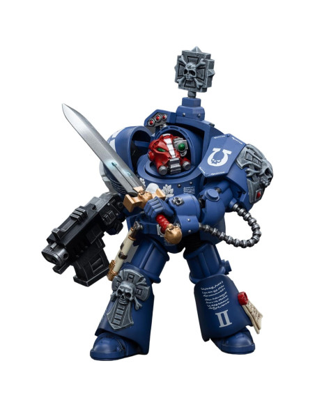 Figura de Acción JOYTOY Ultramarines Sargento Terconon 14cm Figura de Acción JOYTOY Ultramarines Sargento Terconon 14cm