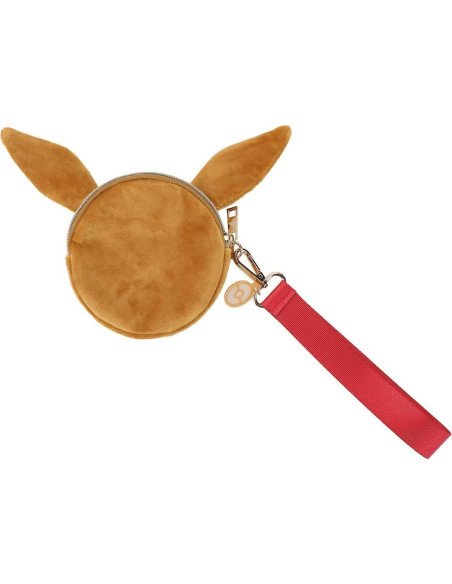 Monedero Pokemon Eevee 13 cm Bioworld con orejas 3D Monedero Pokemon Eevee 13 cm Bioworld con orejas 3D