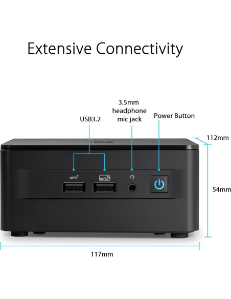 ASUS NUC 13 Pro Alto Barebone i3-1315U 64GB RAM Thunderbolt ASUS NUC 13 Pro Alto Barebone i3-1315U 64GB RAM Thunderbolt
