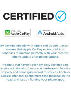 Estéreo Doble DIN Jensen J3CA7W 7" Táctil Bluetooth + Cámara 2