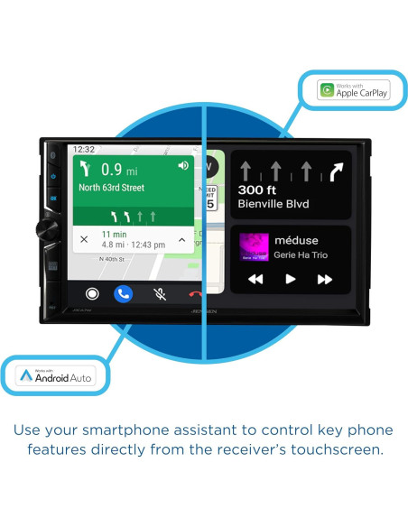 Estéreo Doble DIN Jensen J3CA7W 7" Táctil Bluetooth + Cámara Estéreo Doble DIN Jensen J3CA7W 7" Táctil Bluetooth + Cámara