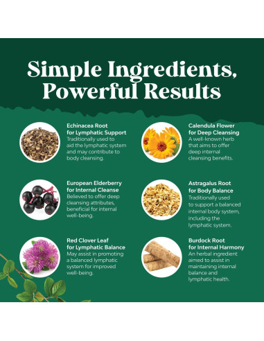 Gotas de Drenaje Linfático Natures Craft - 30 Porciones Veganas