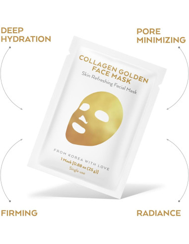 Mascarilla Facial de Colágeno Wonder Family 10 Piezas Hidratante