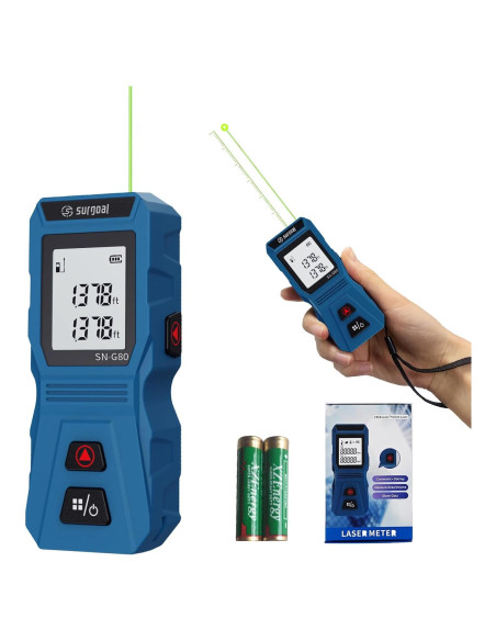 Medidor Láser SG SURGOAL 80m Digital Portátil Verde Medidor Láser SG SURGOAL 80m Digital Portátil Verde