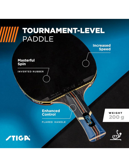 Raqueta de Tenis de Mesa STIGA Nitro - 6 Capas, 0.13 kg, 26.16 cm Raqueta de Tenis de Mesa STIGA Nitro - 6 Capas, 0.13 kg, 26.16 cm