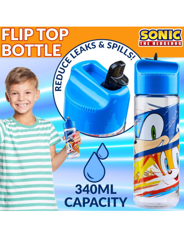 Set de Almuerzo y Botella de Agua Sonic The Hedgehog 2 Piezas