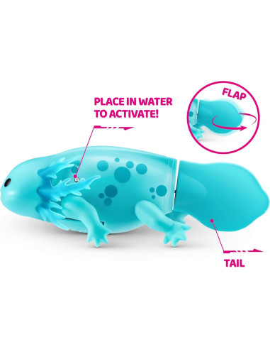 Juguete Electrónico Axolote Nadador ZURU 2 Colores 9cm