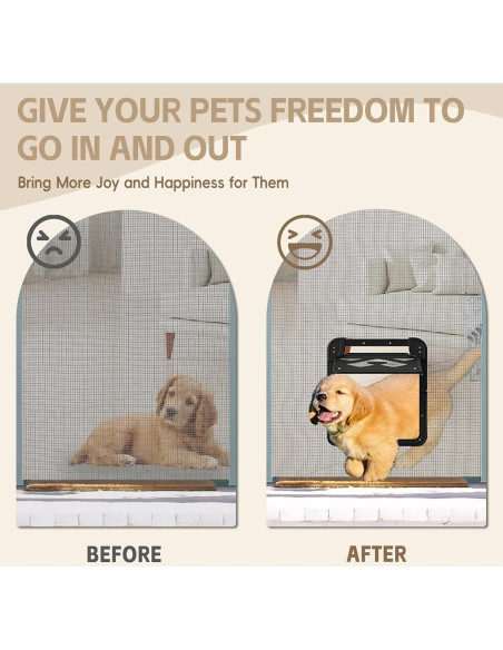 Puerta para Perros PETDIPOT SCM-01 con Cierre Magnético Puerta para Perros PETDIPOT SCM-01 con Cierre Magnético