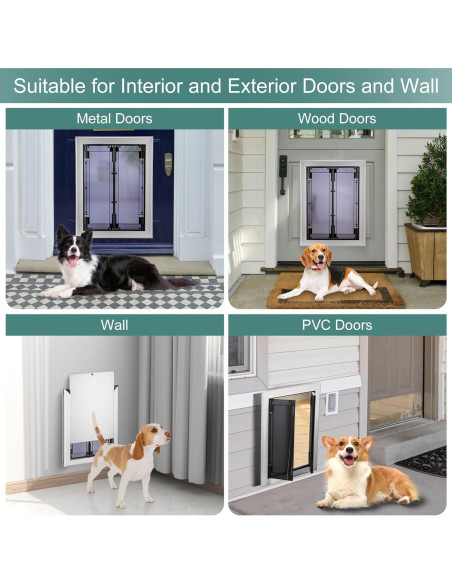 Puerta para Perros Grande Superpotential Aluminio Doble Puerta para Perros Grande Superpotential Aluminio Doble