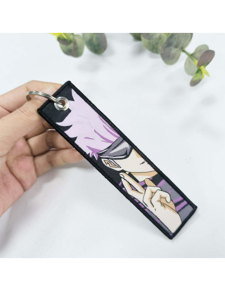 Llavero Anime Bordado Kj-08 13x3 cm para Claves y Accesorios Llavero Anime Bordado Kj-08 13x3 cm para Claves y Accesorios