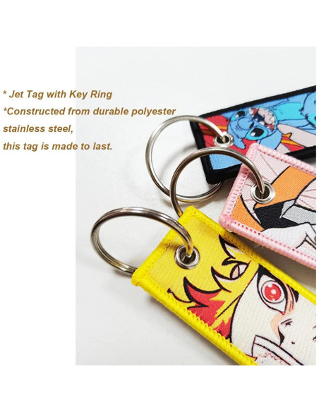 Llavero Anime Bordado Kj-08 13x3 cm para Claves y Accesorios Llavero Anime Bordado Kj-08 13x3 cm para Claves y Accesorios