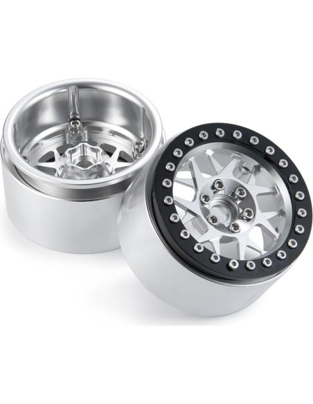MOHERO Ruedas Beadlock 2.2" (5.08 cm) para Coche RC 1/10 MOHERO Ruedas Beadlock 2.2" (5.08 cm) para Coche RC 1/10