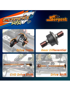 Serpent Cobra Truggy-e RTR 1/8 Todo Terreno Naranja 2