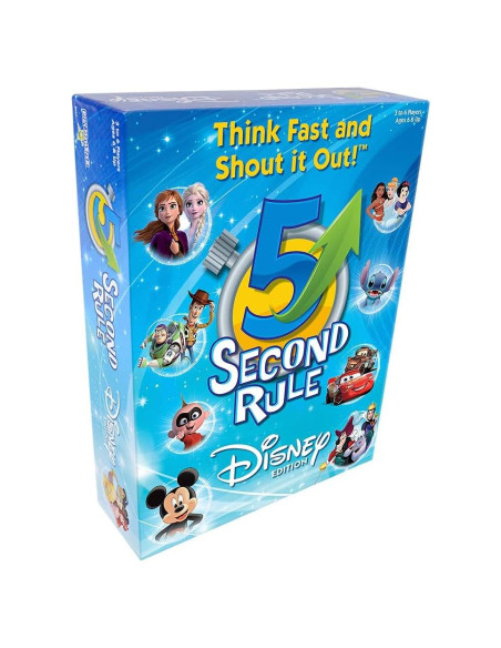 Juego de Mesa Disney 5 Segundos - Diversión Familiar 6+ Juego de Mesa Disney 5 Segundos - Diversión Familiar 6+
