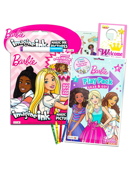 Paquete de Libros para Colorear Barbie - 2 Libros y Stickers Paquete de Libros para Colorear Barbie - 2 Libros y Stickers