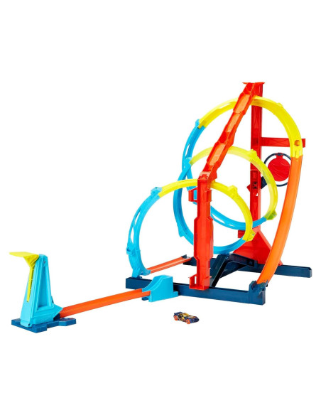 Juego de Pista de Autos Hot Wheels Tornado Corkscrew 1:64 Juego de Pista de Autos Hot Wheels Tornado Corkscrew 1:64