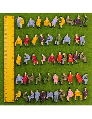 Figuras Sentadas O Gauge 1:50 100pcs Evemodel Miniaturas