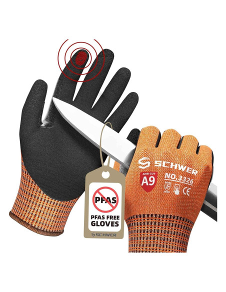 Guantes Schwer ProGuard PR3326 A9 Antideslizantes Naranja XL Guantes Schwer ProGuard PR3326 A9 Antideslizantes Naranja XL