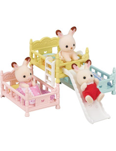 Camas triples Calico Critters con tobogán y escaleras 2