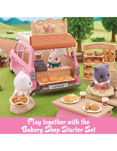 Furgoneta de Picnic Familiar Calico Critters - Juguete Rosa Furgoneta de Picnic Familiar Calico Critters - Juguete Rosa