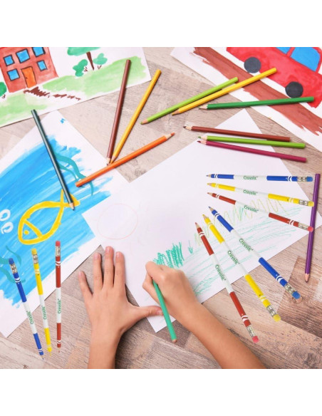 Lápices de colores borrables Crayola 12 unidades - Paquete de 3 Lápices de colores borrables Crayola 12 unidades - Paquete de 3