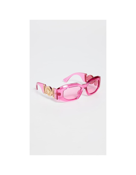 Gafas de sol rectangulares Versace para mujer Rosa Gafas de sol rectangulares Versace para mujer Rosa