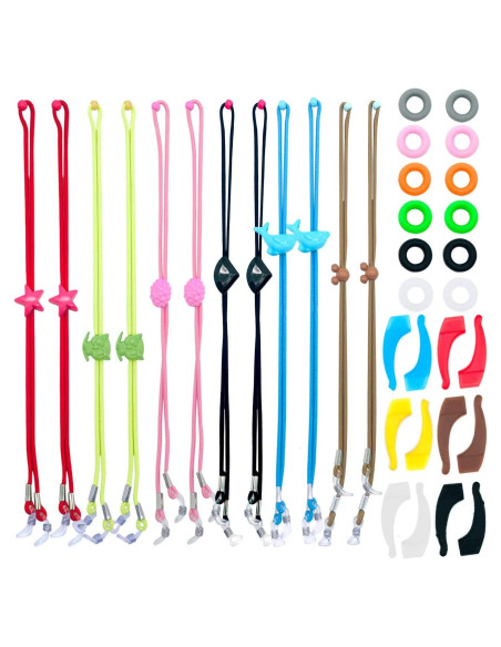 Correa para Gafas Niños ACKLLR 12 Piezas Ajustable Colorido Correa para Gafas Niños ACKLLR 12 Piezas Ajustable Colorido