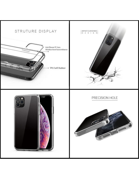 Funda de teléfono Genérico Transparente Compatible con iPhone 15-6 Funda de teléfono Genérico Transparente Compatible con iPhone 15-6